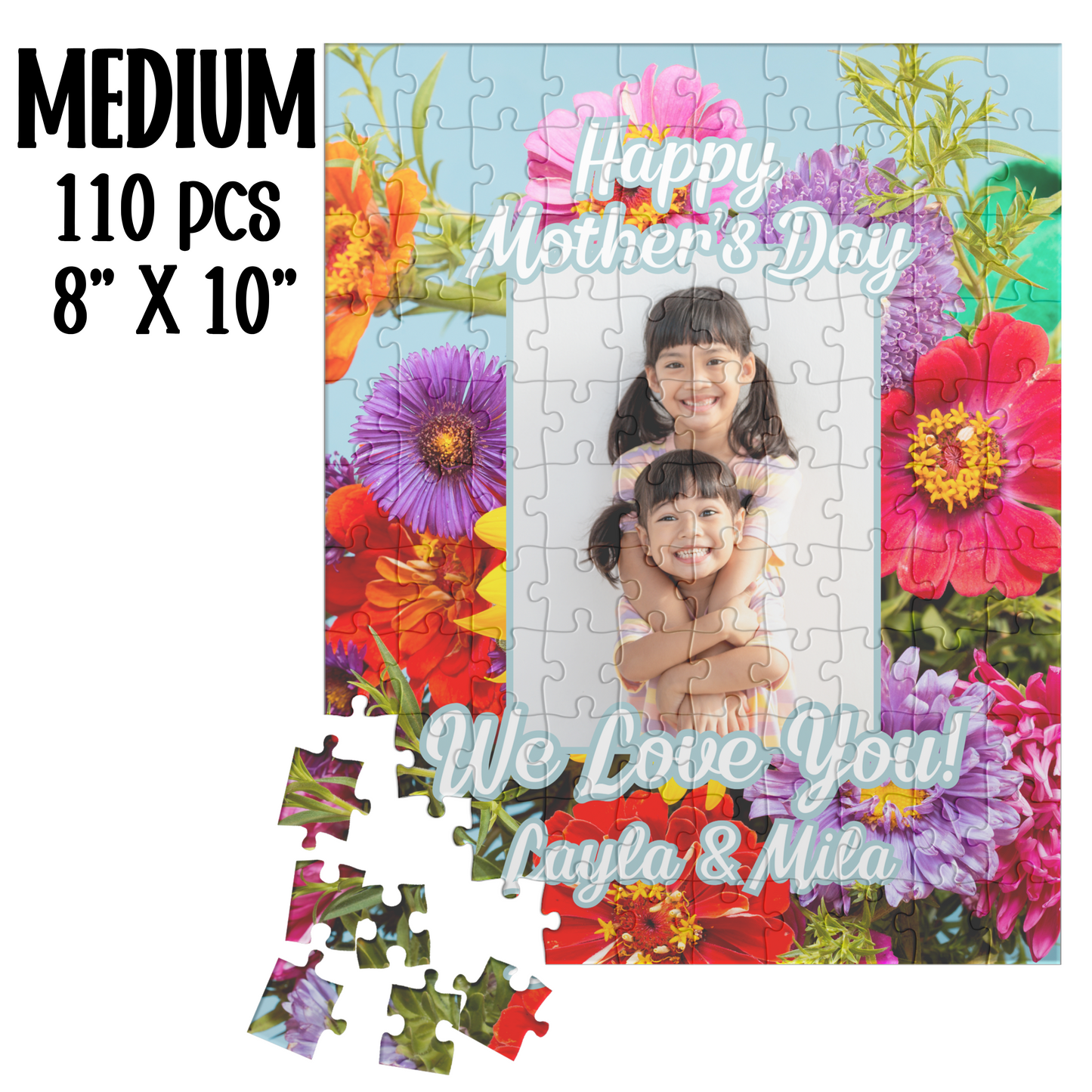 photo puzzle custom jigsaw puzzle gift for mothers day present from kids moms birthday gift unique present for her picture puzzle personalized puzzle for her surprise puzzle gift 500 piece puzzle large piece puzzles for kids with photo