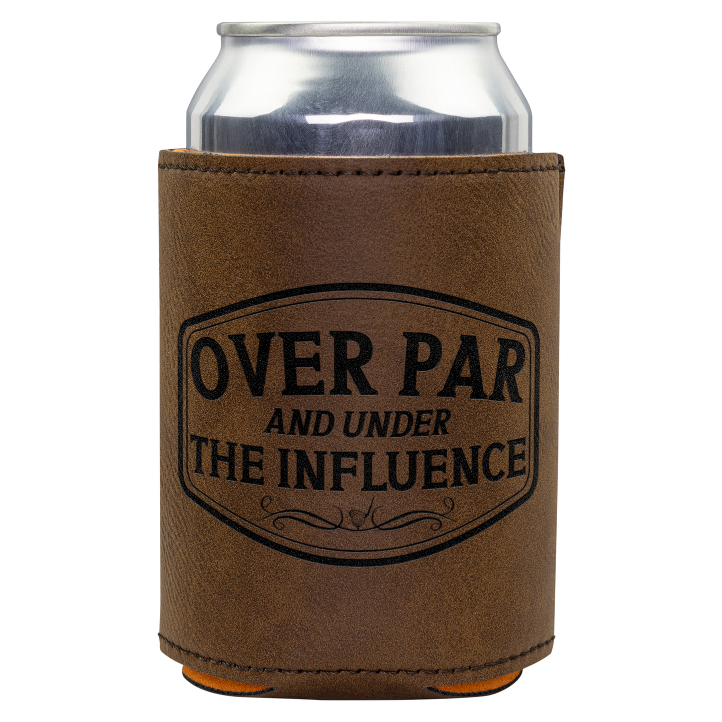Golf Can Cooler Leatherette Funny Golf Gift Golfing Koozie