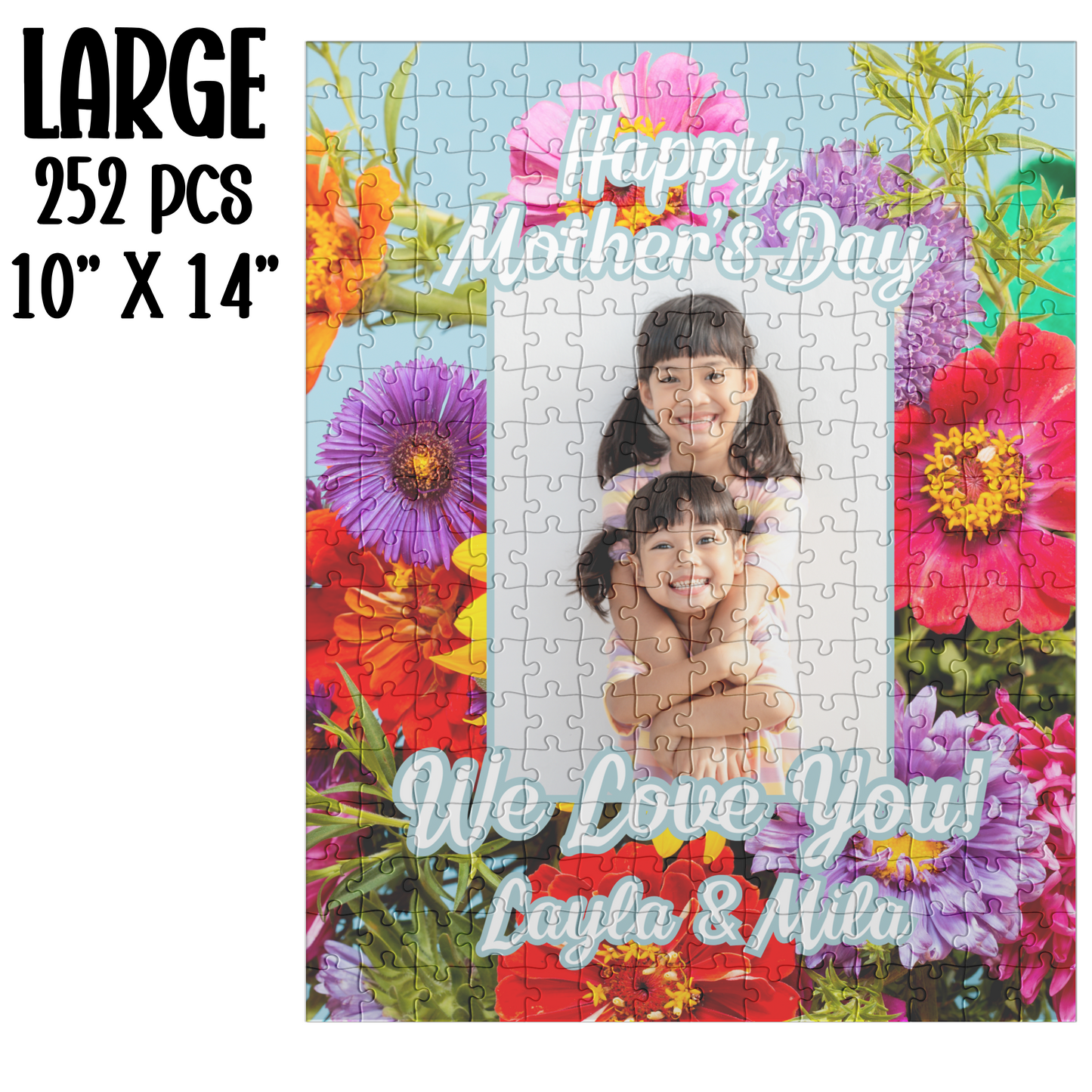 photo puzzle custom jigsaw puzzle gift for mothers day present from kids moms birthday gift unique present for her picture puzzle personalized puzzle for her surprise puzzle gift 500 piece puzzle large piece puzzles for kids with photo
