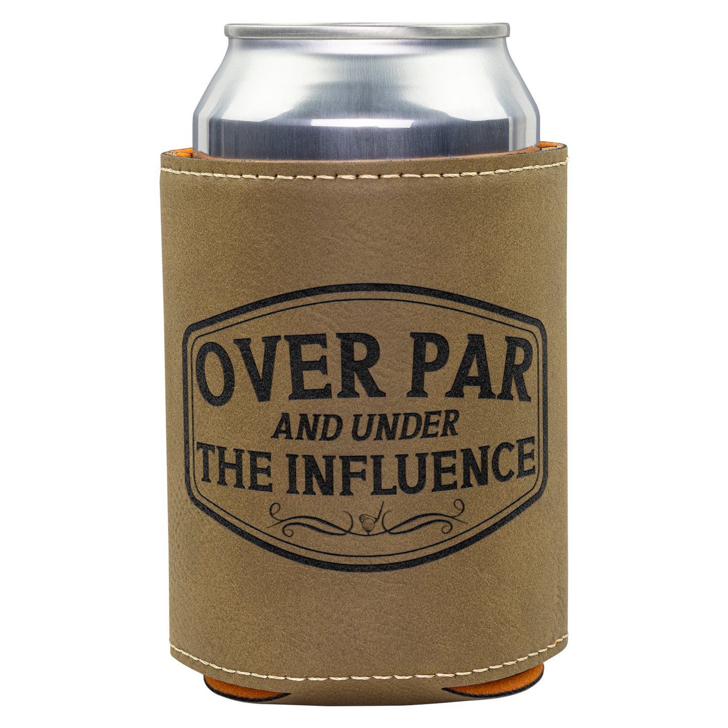 Golf Can Cooler Leatherette Funny Golf Gift Golfing Koozie