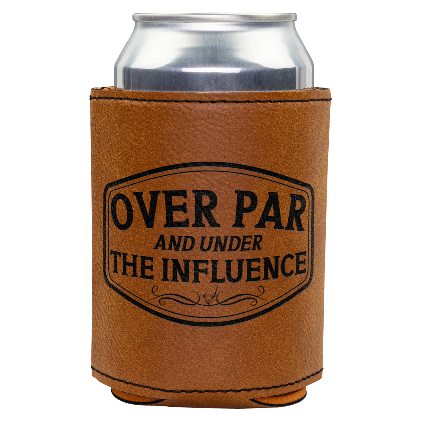 Golf Can Cooler Leatherette Funny Golf Gift Golfing Koozie