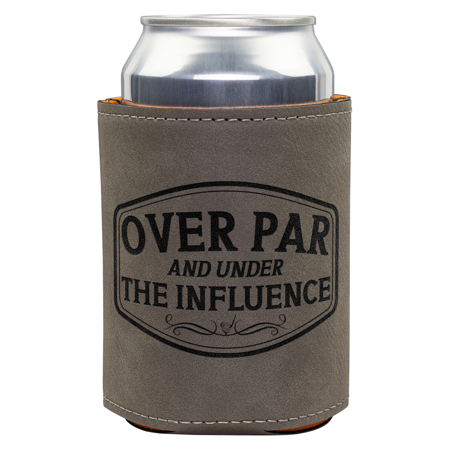 Golf Can Cooler Leatherette Funny Golf Gift Golfing Koozie