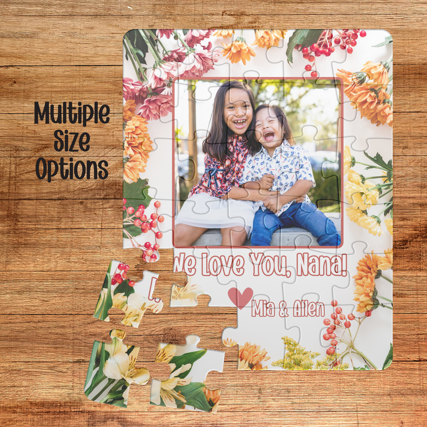 photo puzzle custom jigsaw puzzle gift for mothers day present from kids moms birthday gift unique present for her picture puzzle personalized puzzle for her surprise puzzle gift 500 piece puzzle large piece puzzles for kids with photo
