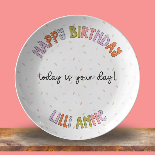 Birthday Plate Personalized with Name