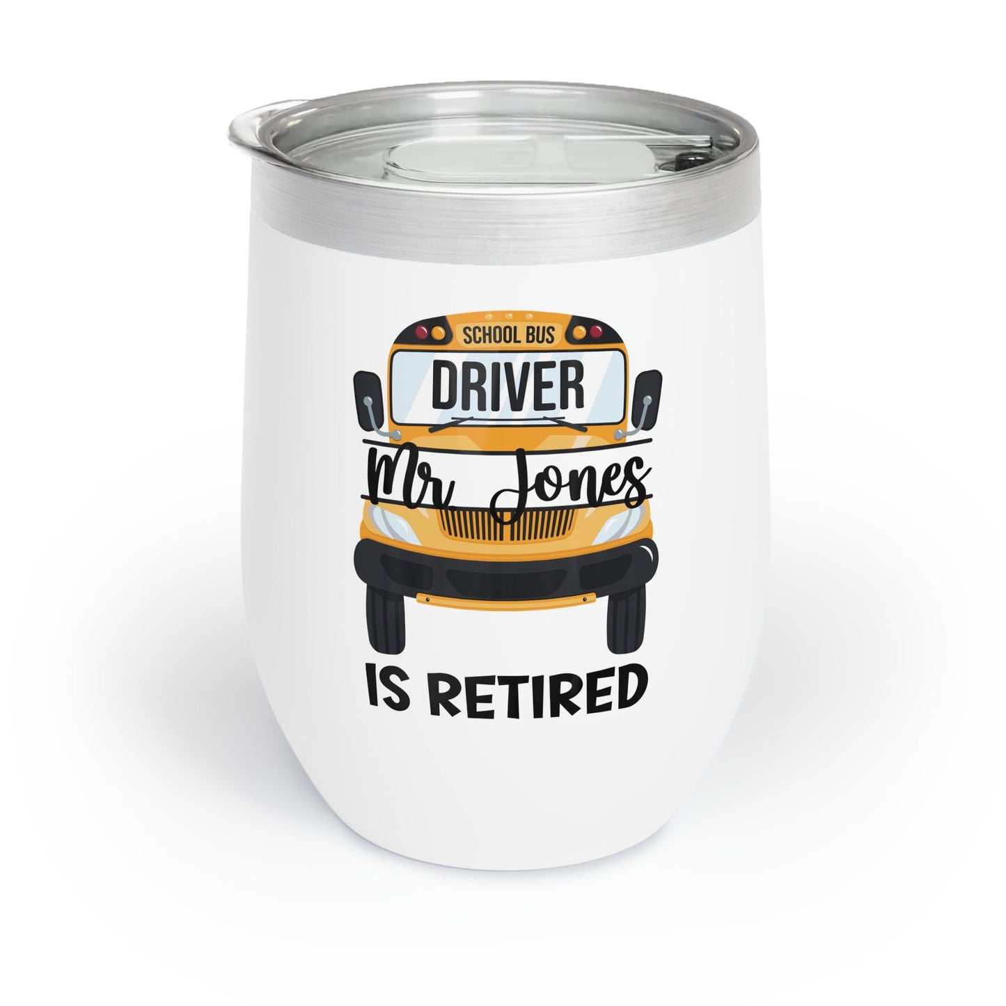 Bus Driver Gift Personalized Tumbler for Retirement