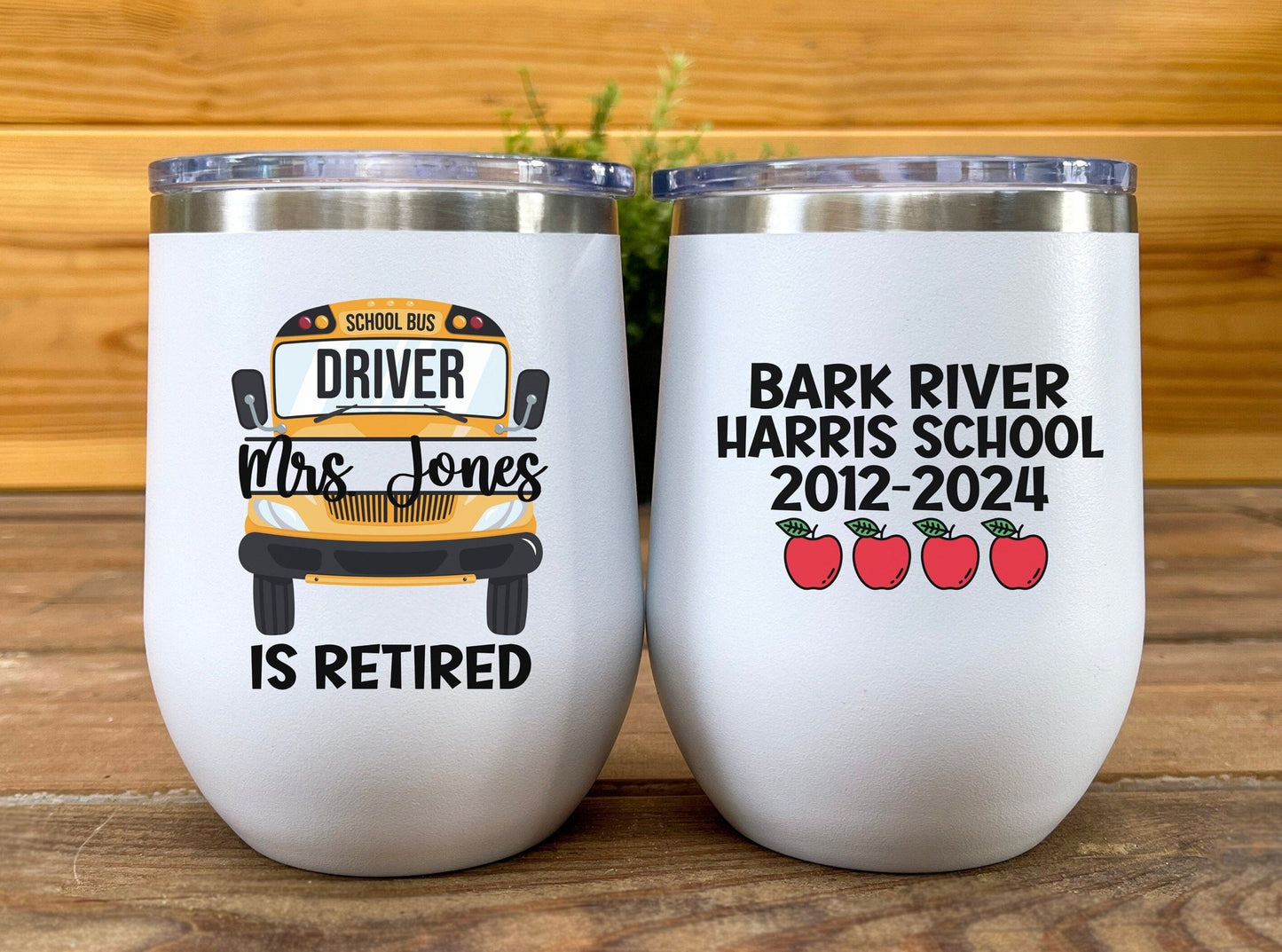 Bus Driver Gift Personalized Tumbler for Retirement