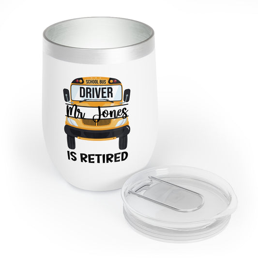 Bus Driver Gift Personalized Tumbler for Retirement