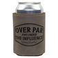 Golf Can Cooler Leatherette Funny Golf Gift Golfing Koozie