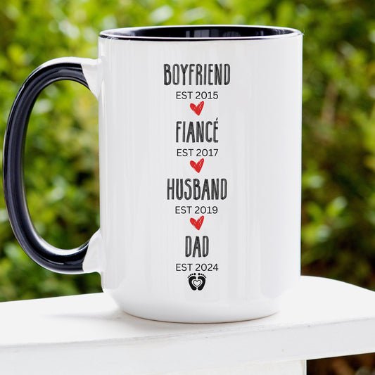 First Time Dad Mug Pregnancy Announcement Gift for Dad