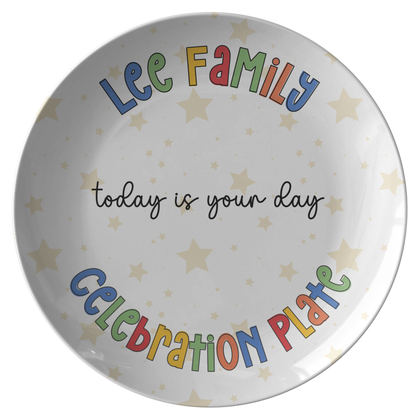 Family Celebration Plate with Family Name