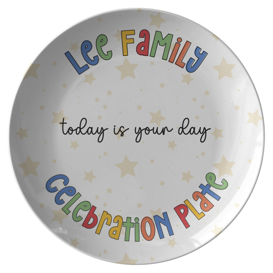 Family Celebration Plate with Family Name