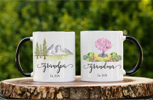 Great Grandparents Mug Pregnancy Announcement Grandma and Grandpa Promotion Gift