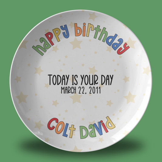 Birthday Plate with Name