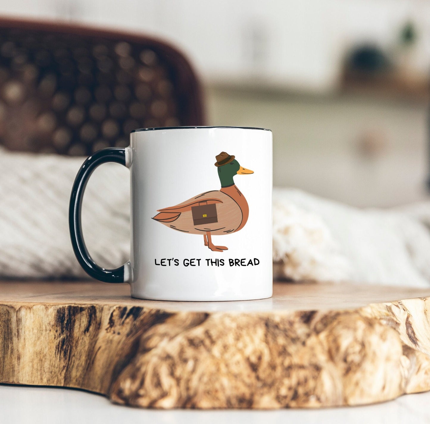 Funny Duck Mug Lets Get This Bread Coffee Cup Funny Gift for Friends