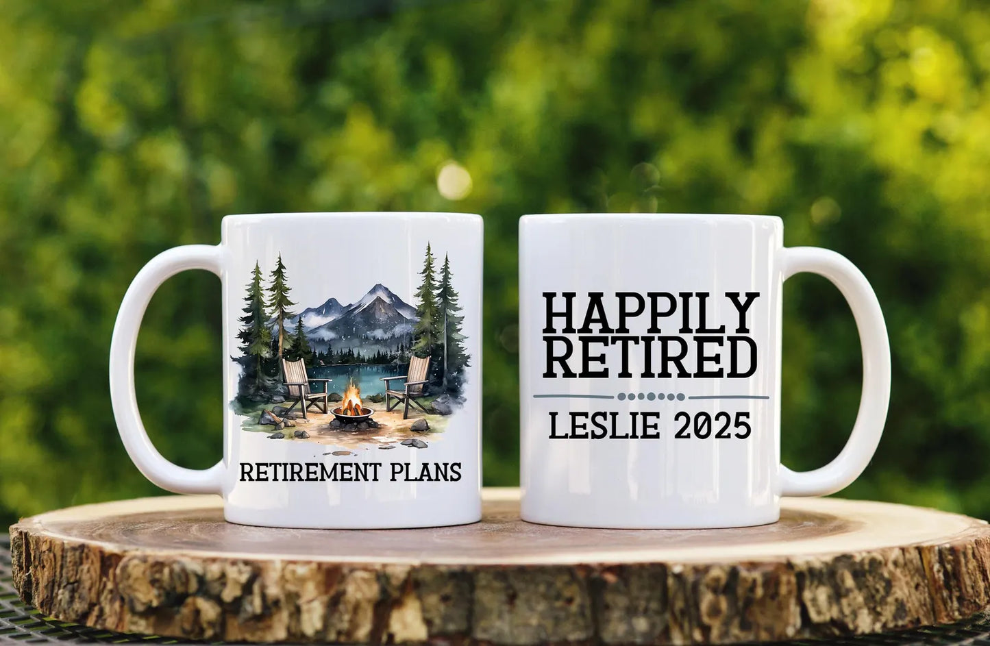 Personalized Retirement Mug for Camping