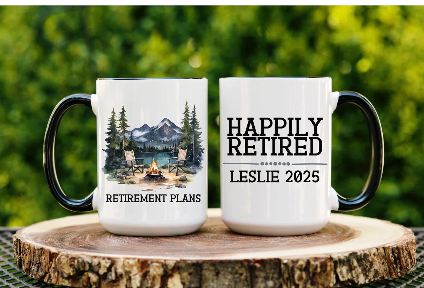 Personalized Retirement Mug for Camping