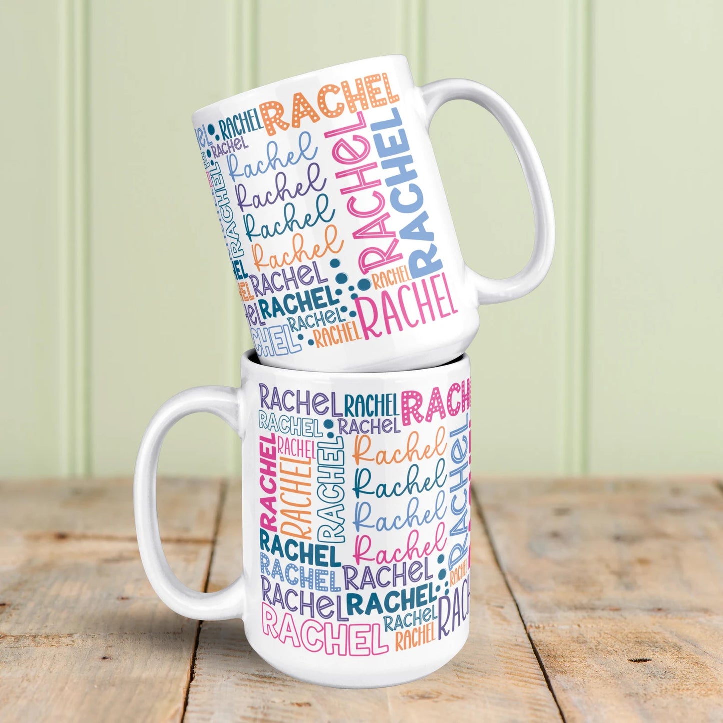 Personalized Repeating Name Mug