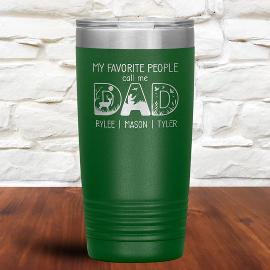 Dad Tumbler with Kids Names