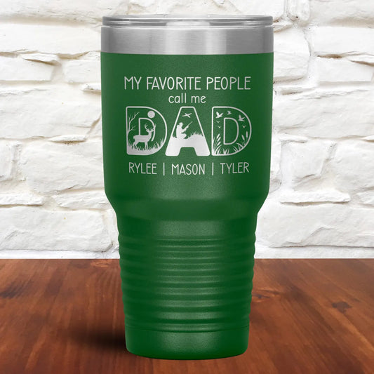 Dad Tumbler with Kids Names